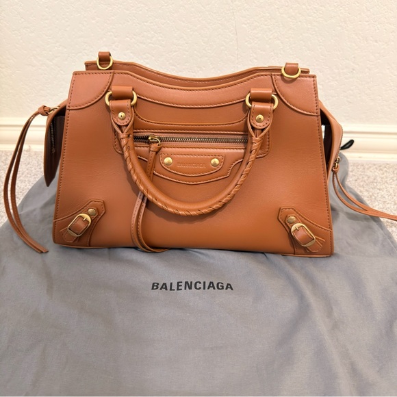 Balenciaga Brown Leather Satchel - Picture 1 of 9